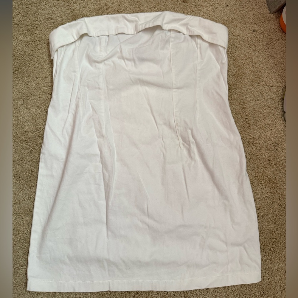Wild Fable White Strapless Top
